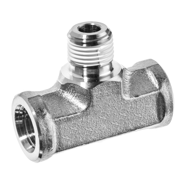 Usa Industrials 316SS Instrumentation Fitting w Sealant Branch Tee 3/8" FNPT x MNPT ZUSA-PF-4888 - main